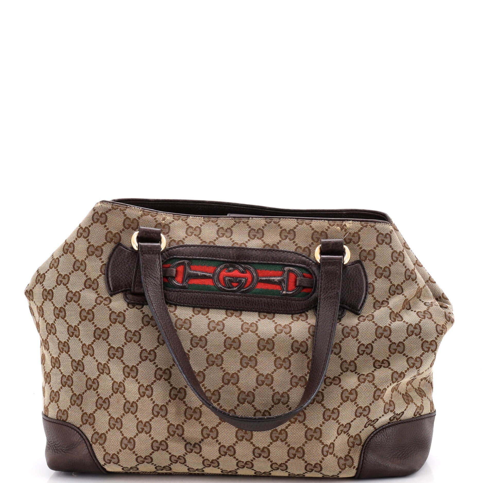 Dressage Tote GG Canvas and Leather Medium