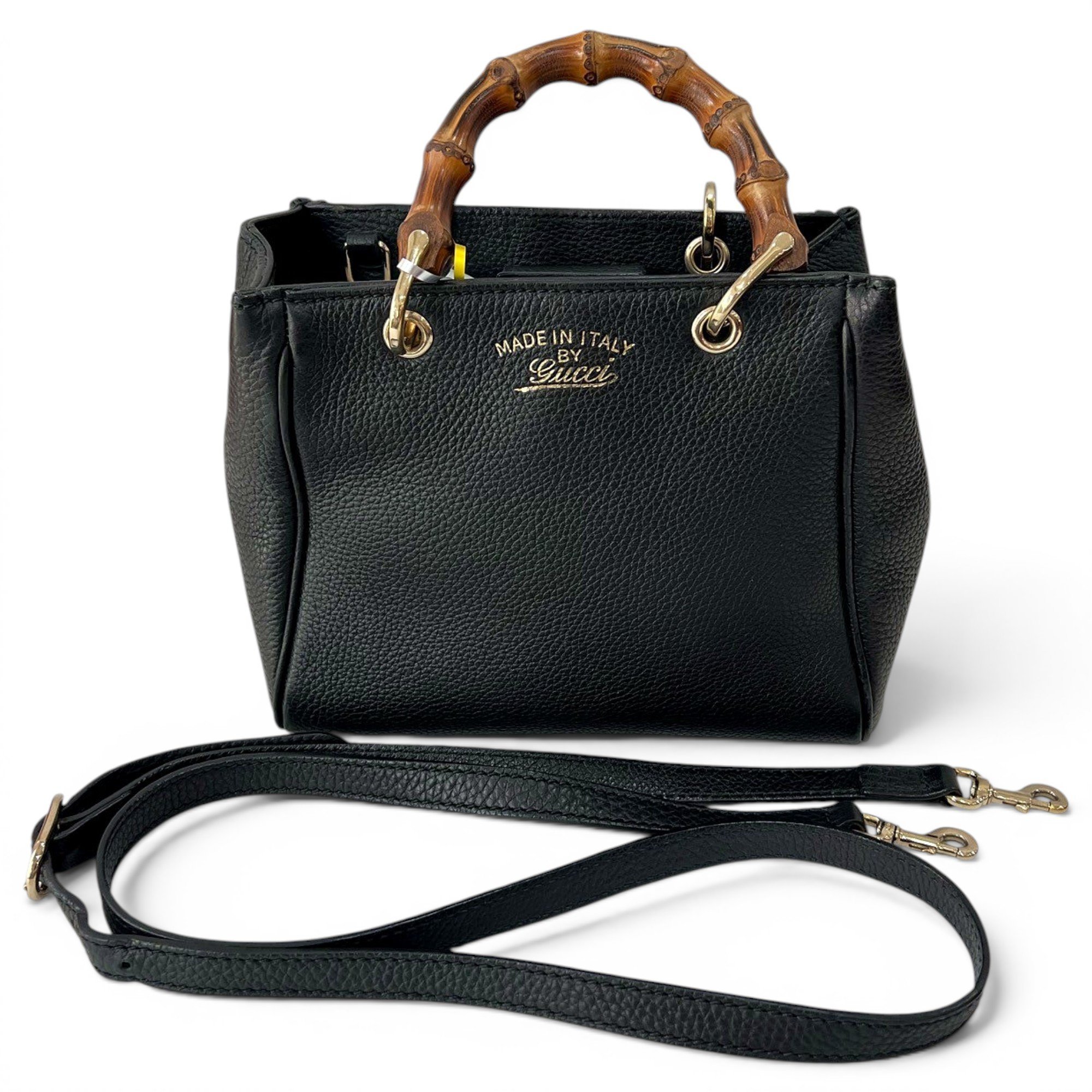 Bamboo leather handbag