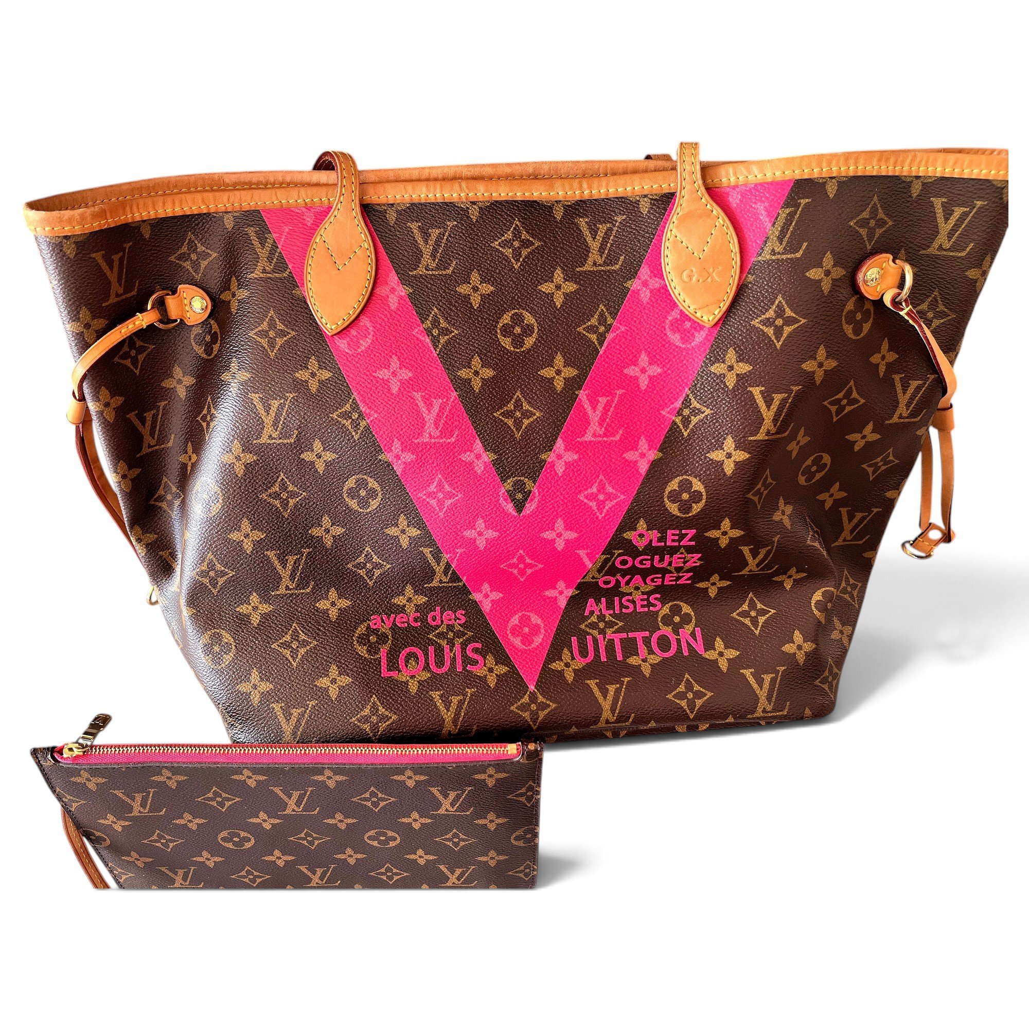 Neverfull leather tote