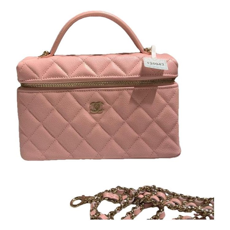 Vanity leather handbag