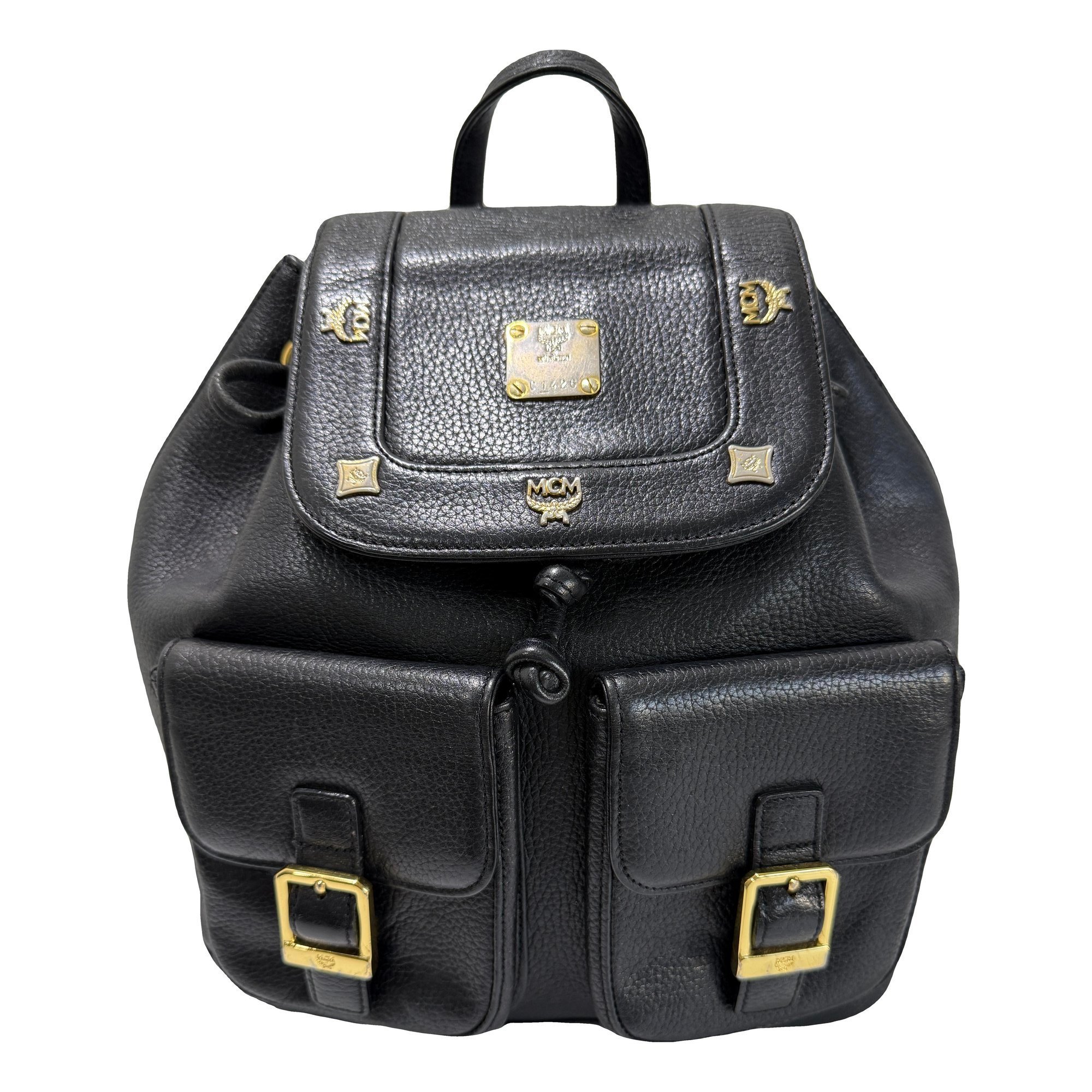 Heritage Drawstring leather backpack