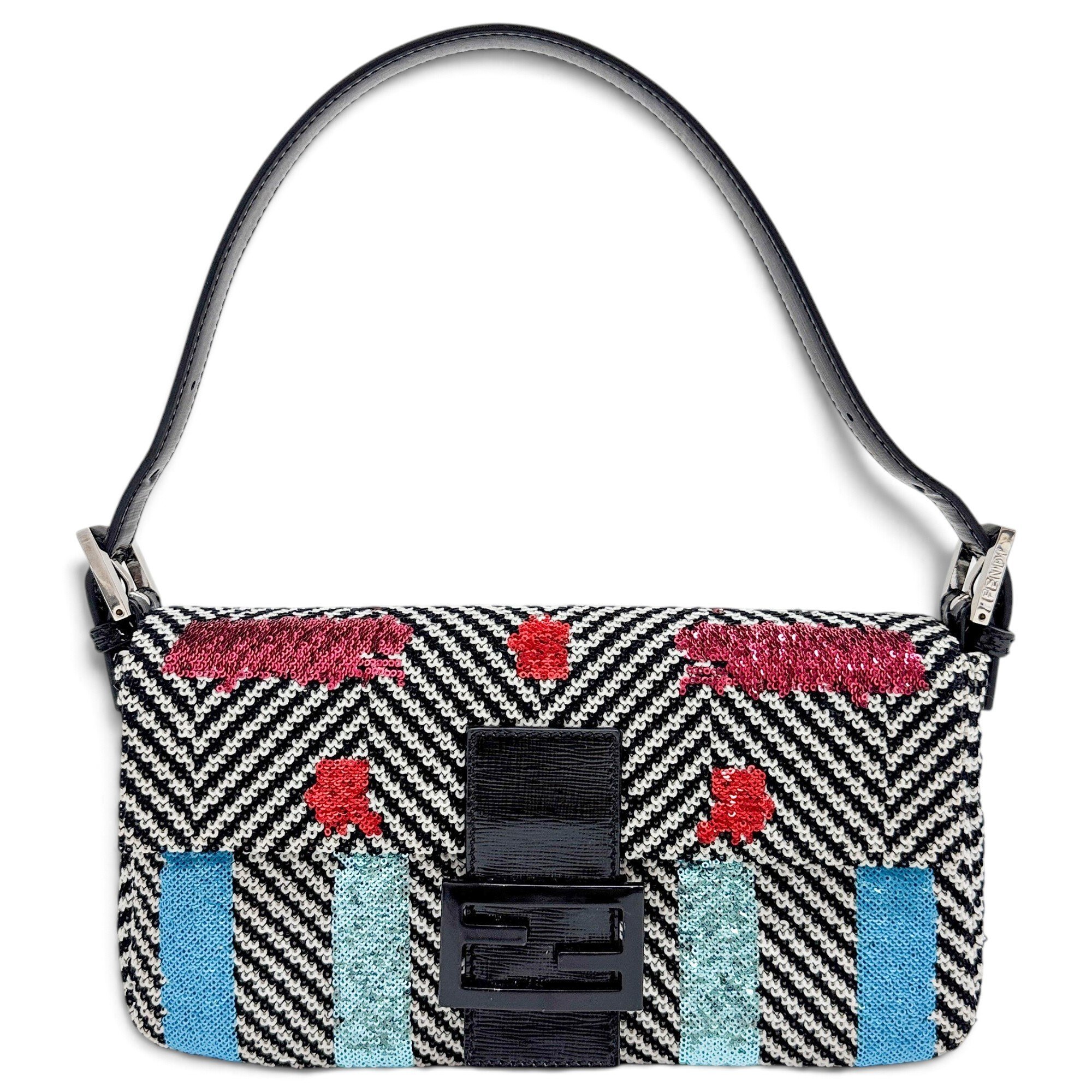 Baguette glitter handbag