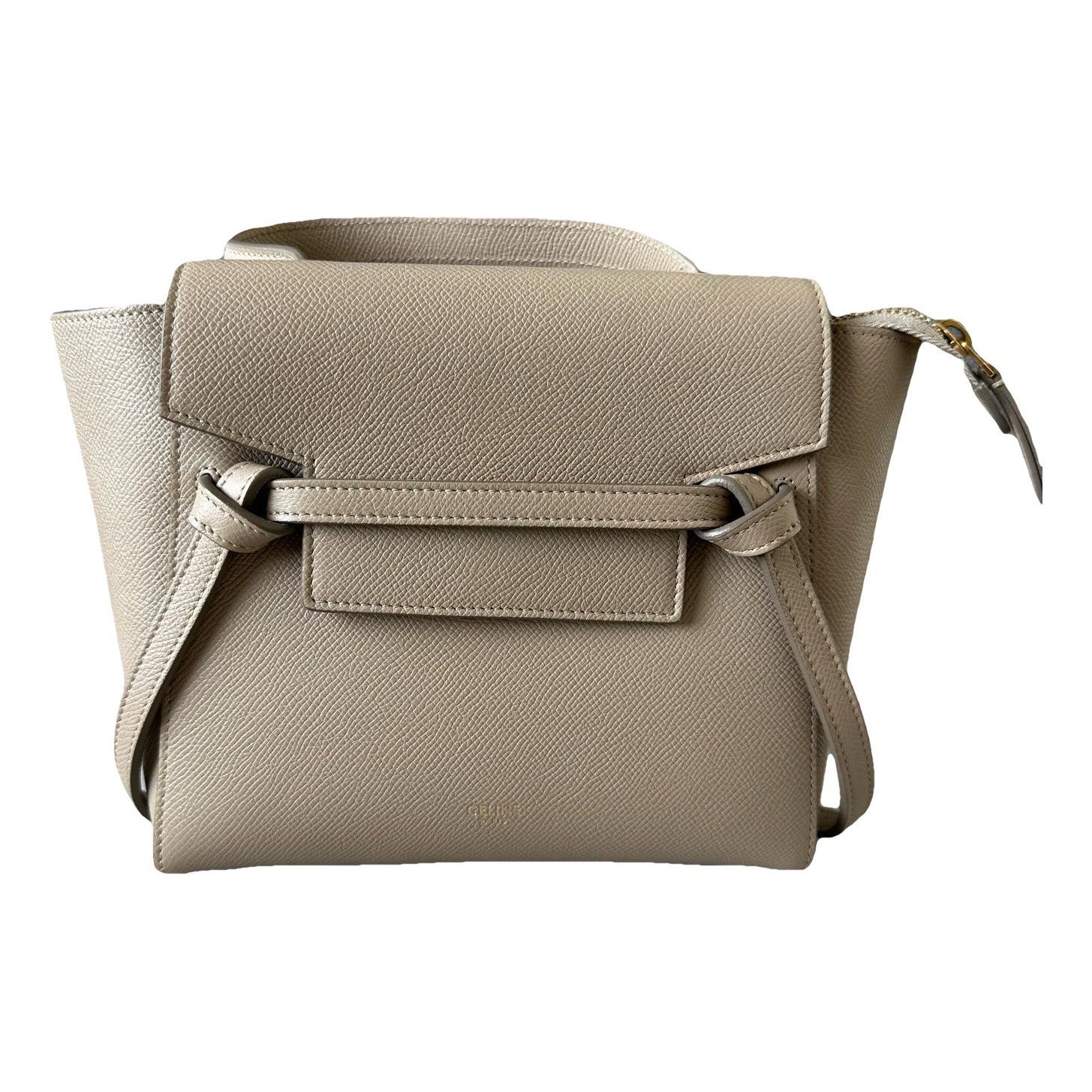 Belt leather handbag