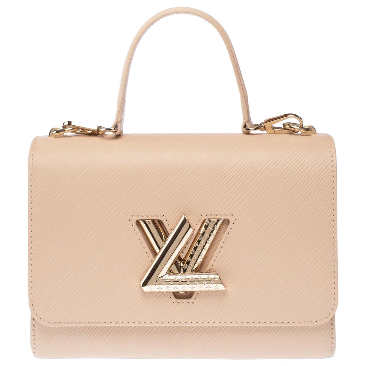 Twist leather handbag