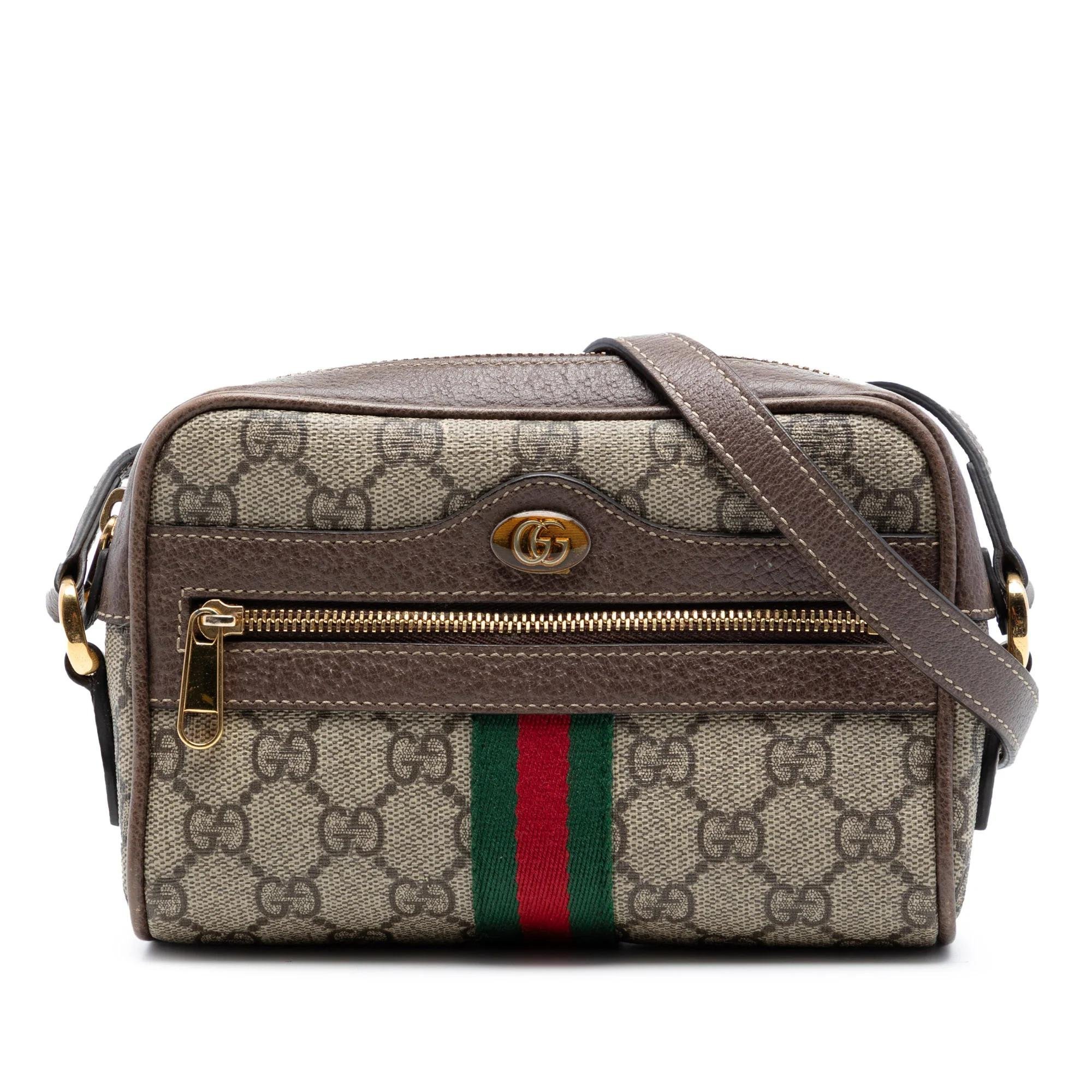 Ophidia leather crossbody bag