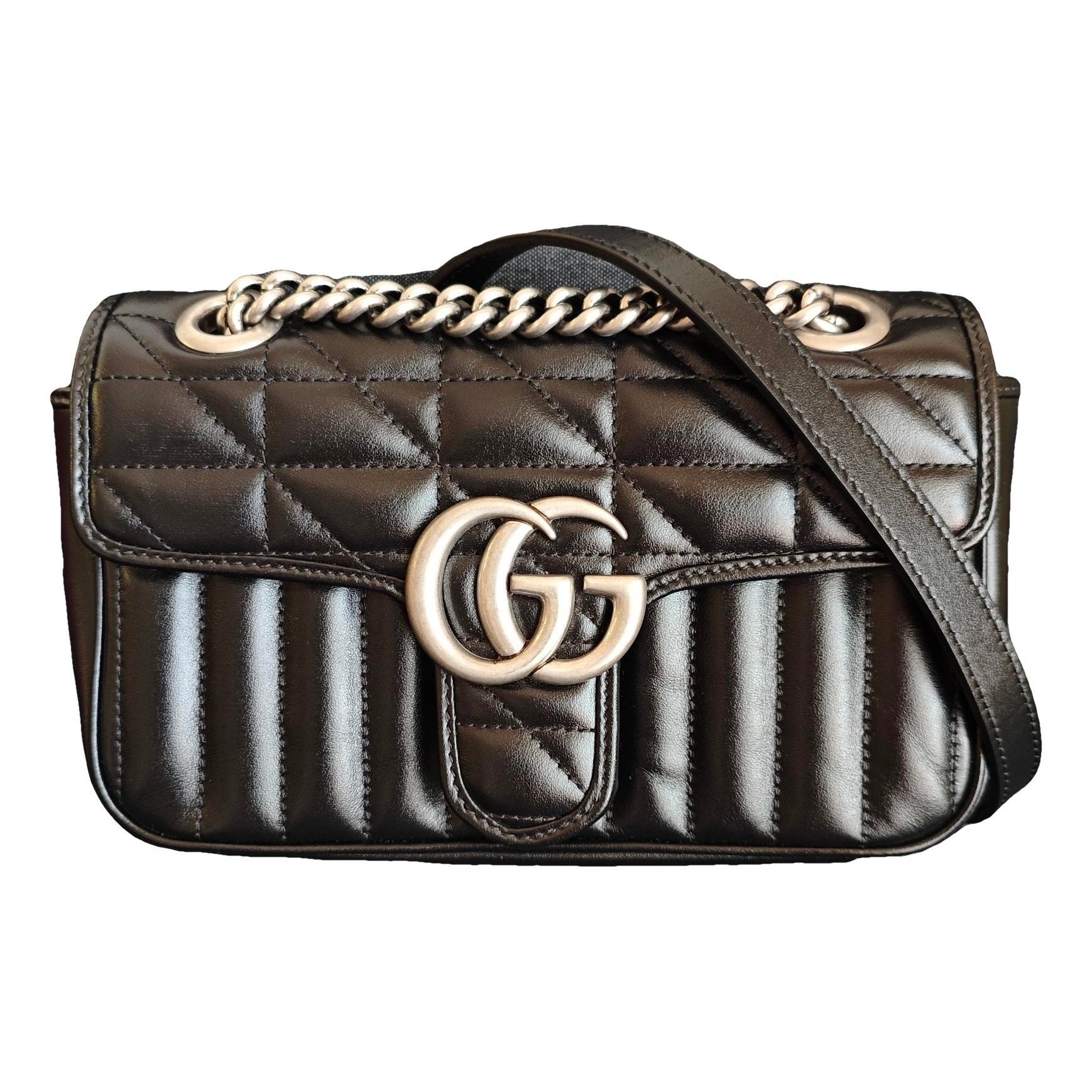 GG Marmont Flap leather crossbody bag