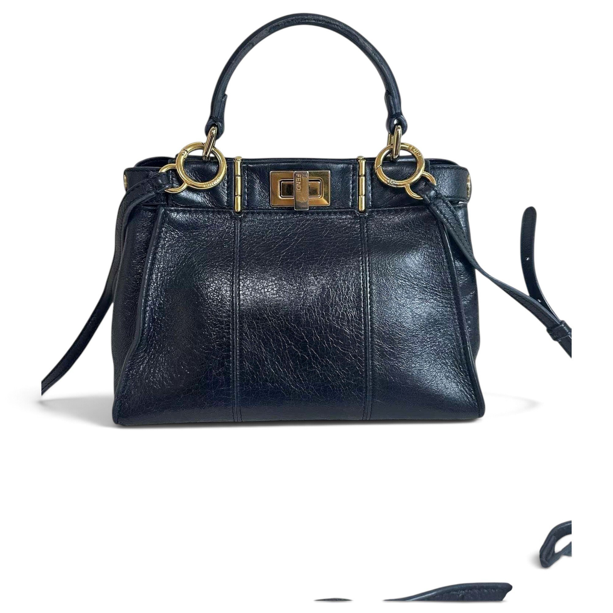 Peekaboo leather handbag