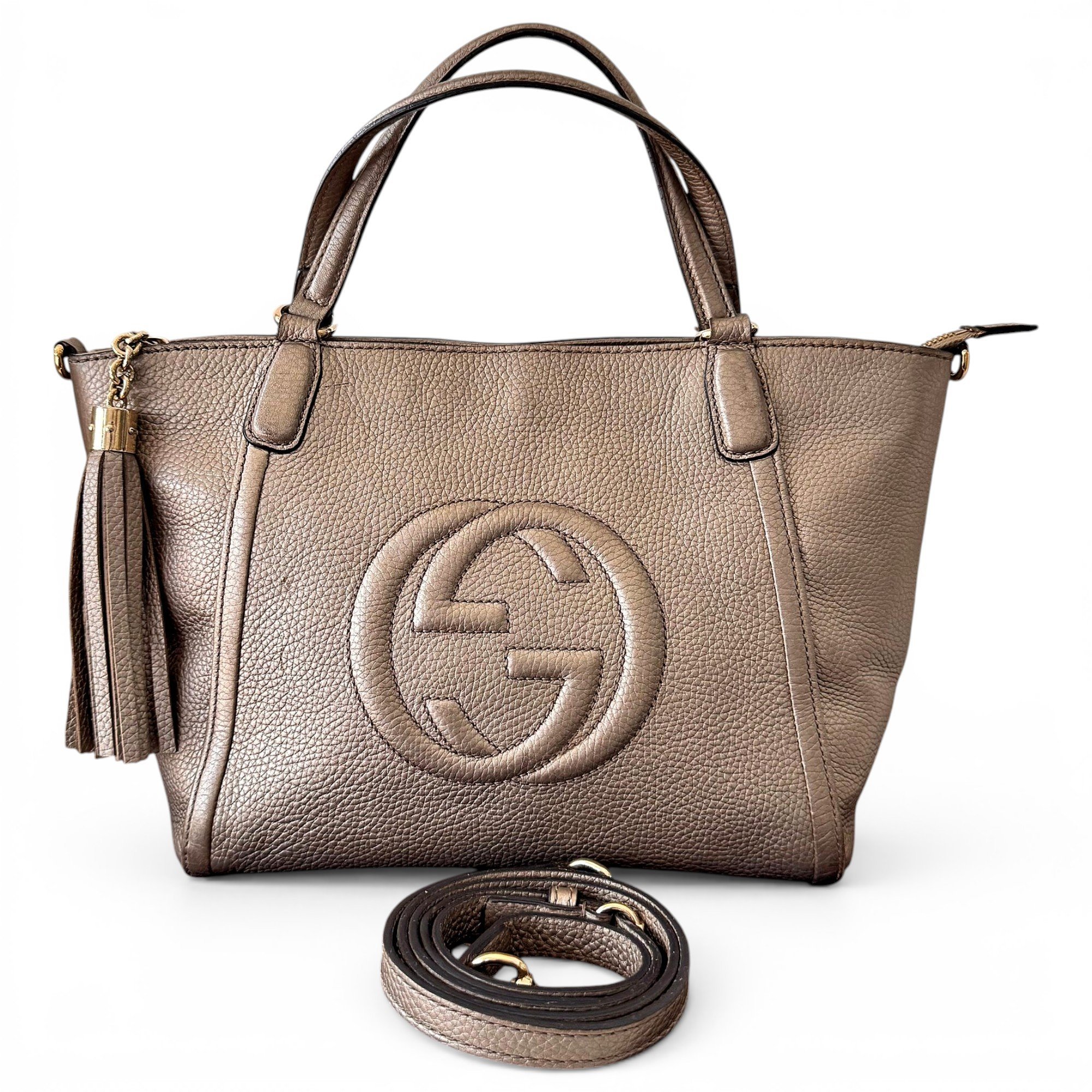 Soho Top Handle leather handbag