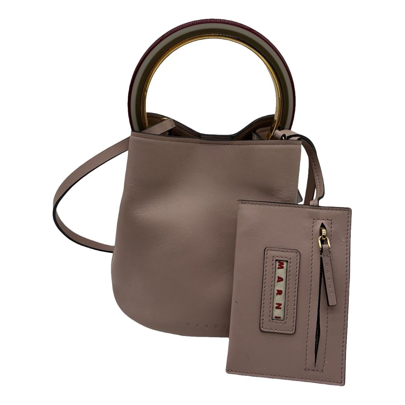 Pannier leather handbag