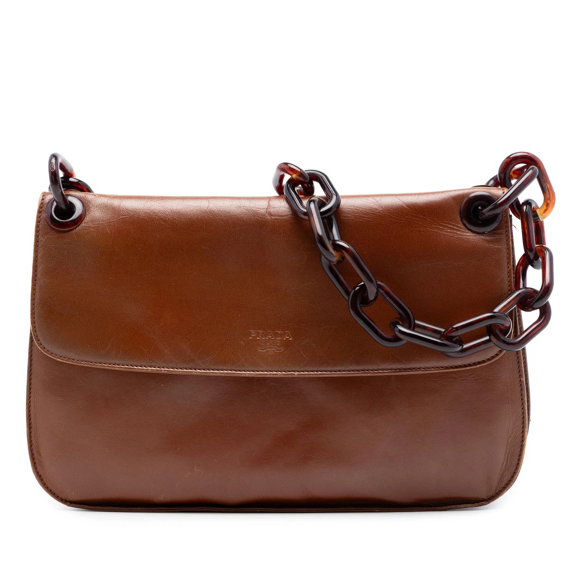 Madras leather handbag