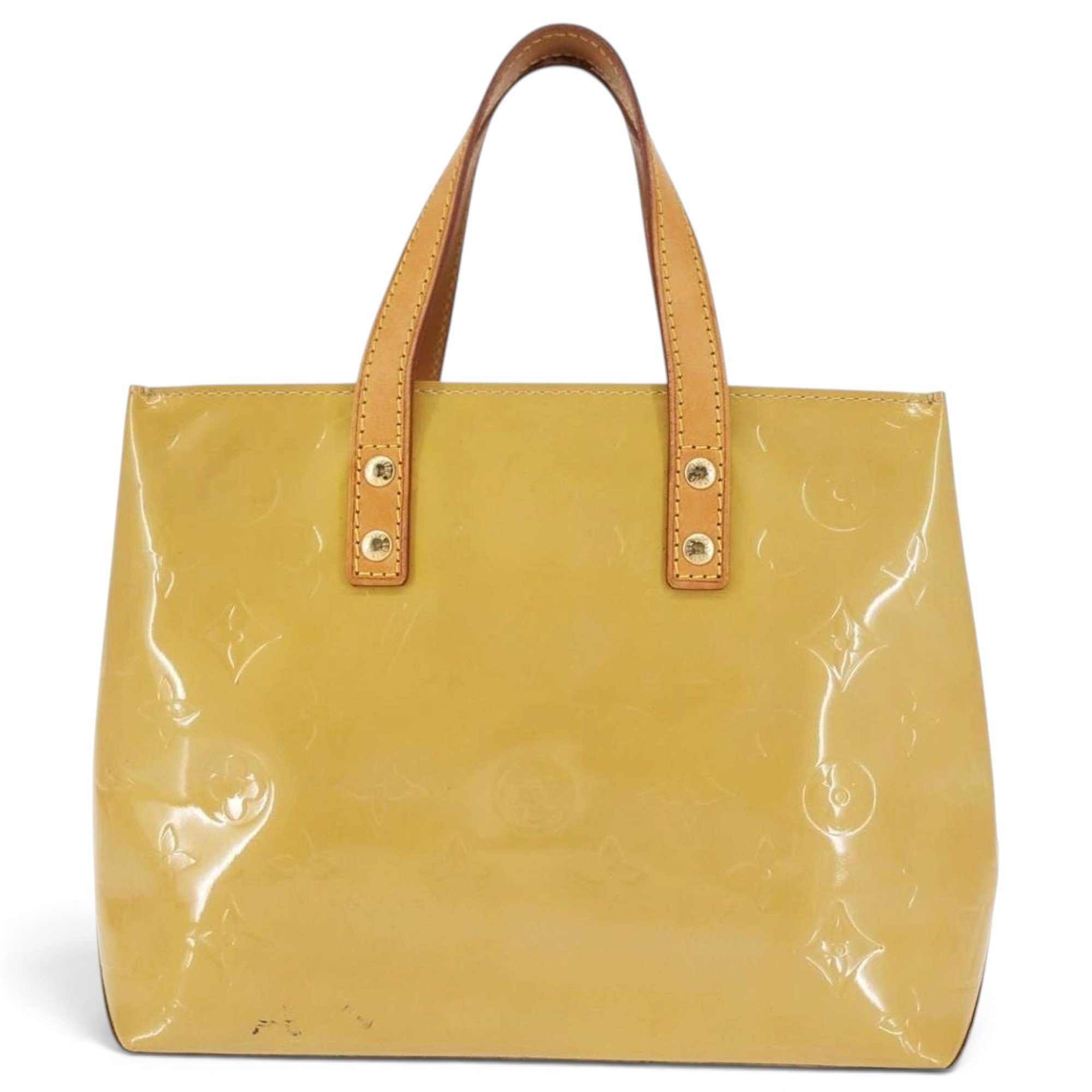 Reade patent leather handbag