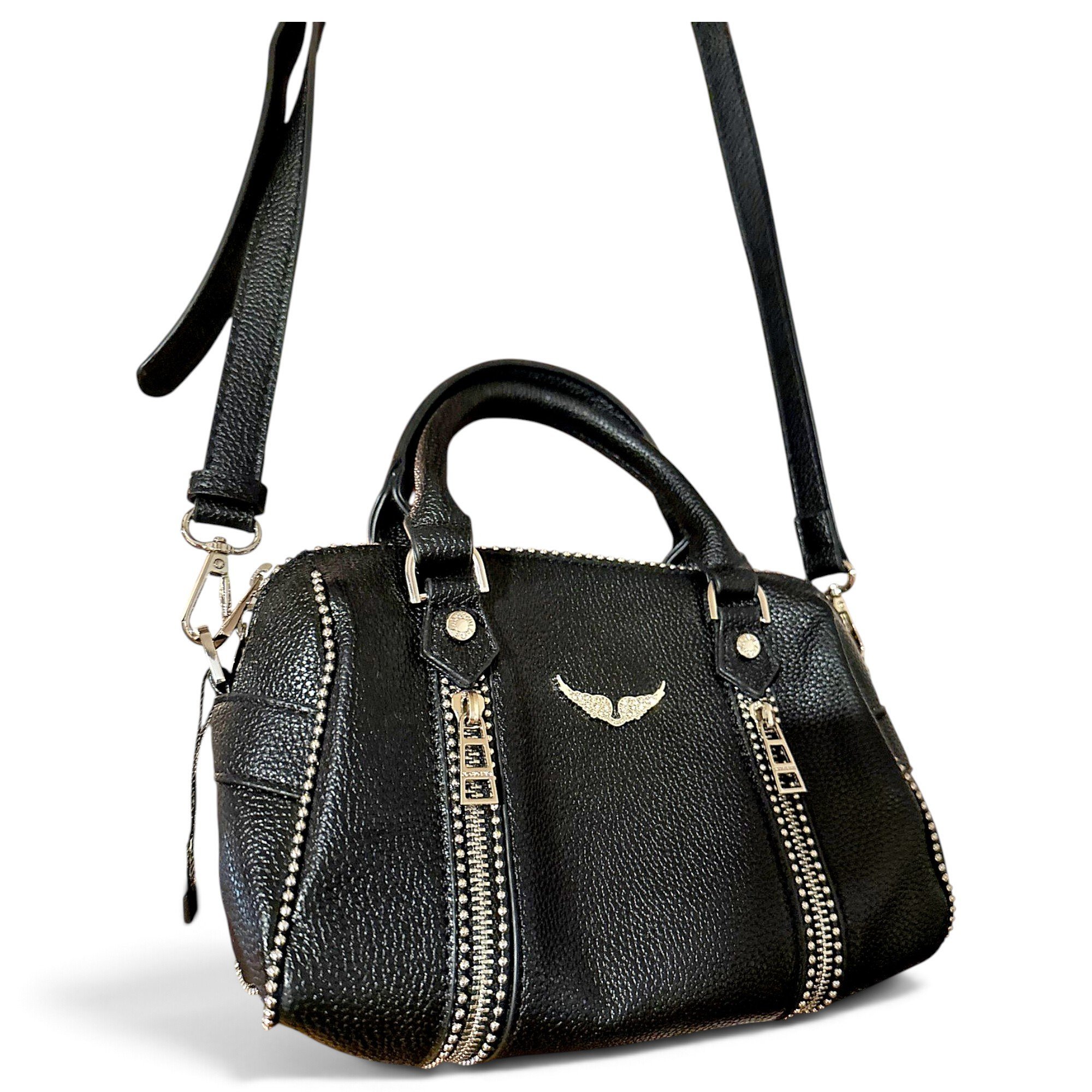 Sunny leather bowling bag