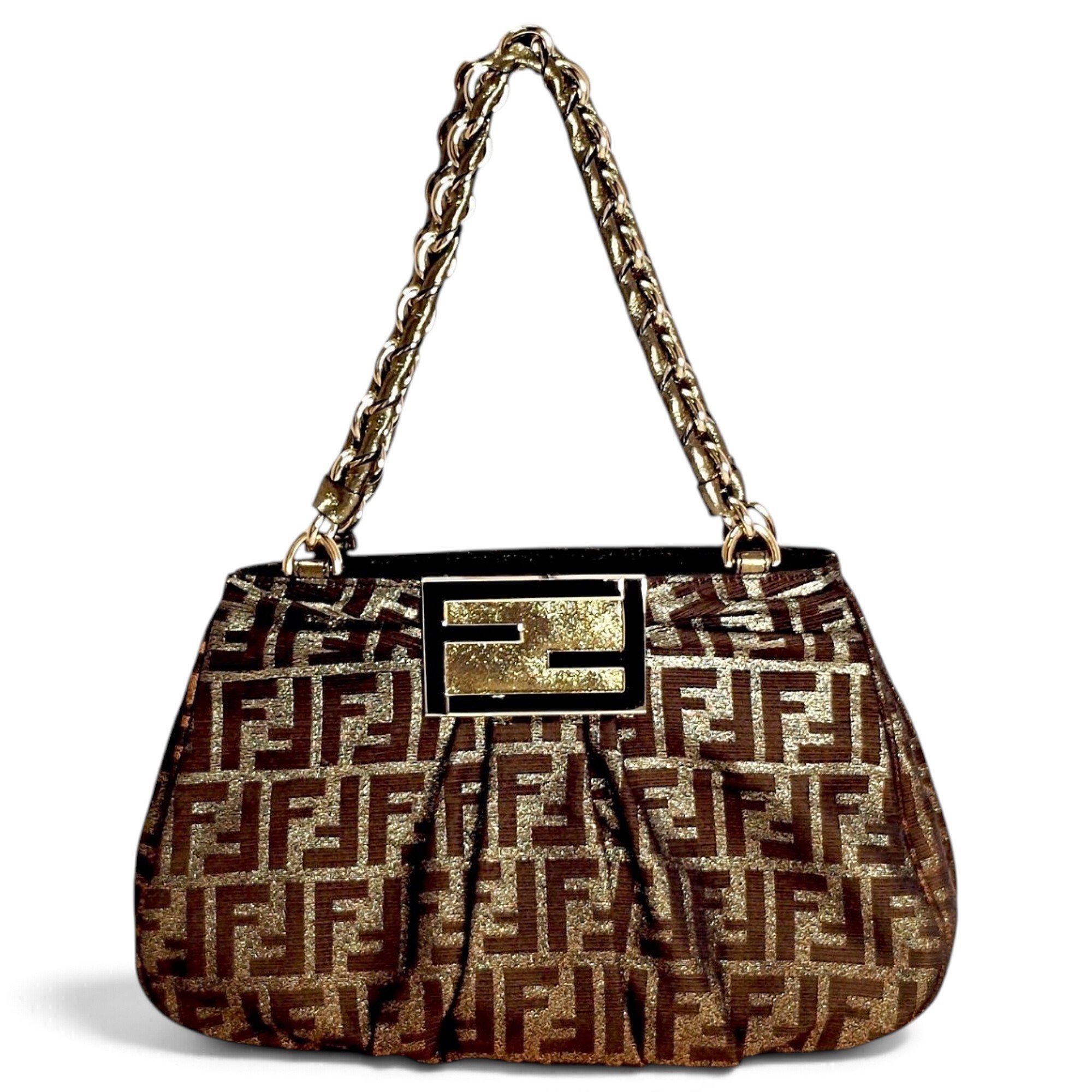 Mamma Baguette glitter handbag