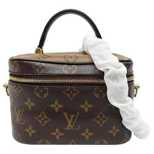 Vanity leather handbag