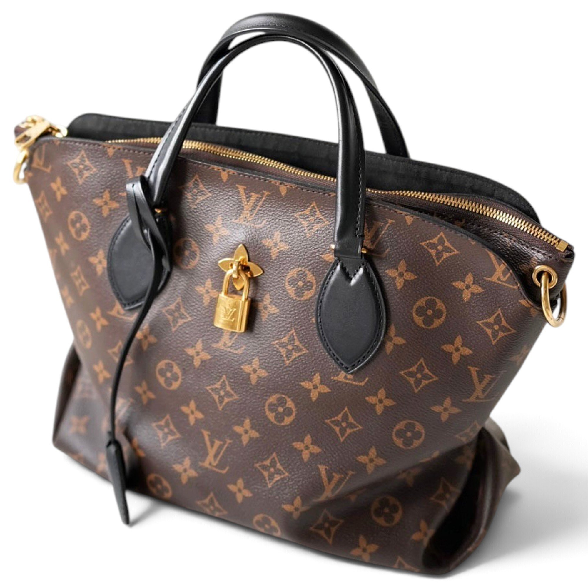 Flower Tote leather handbag