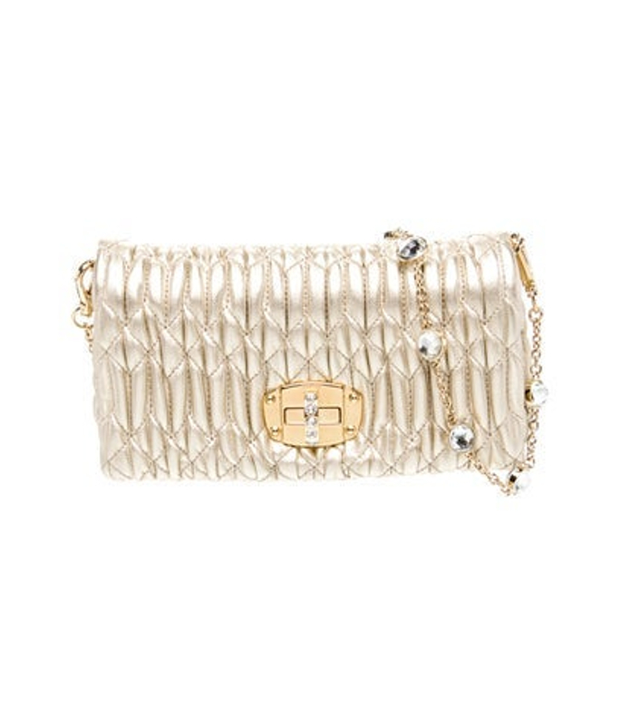 Miu Miu Miu Leather Clutch
