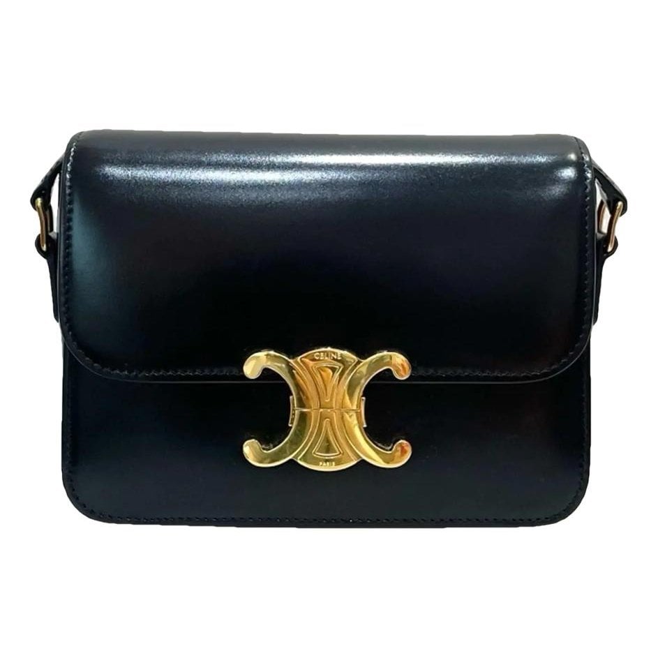 Triomphe leather handbag