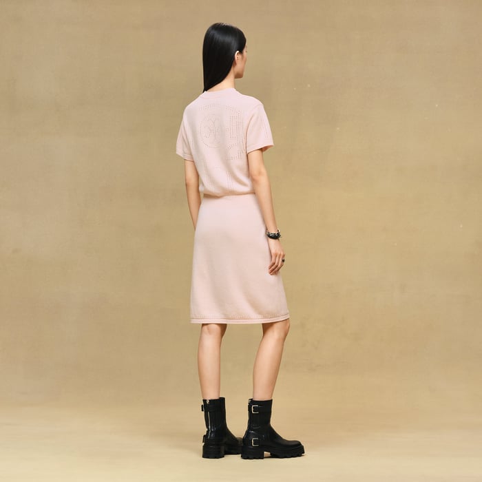 Rose Palomino Cashmere Dress