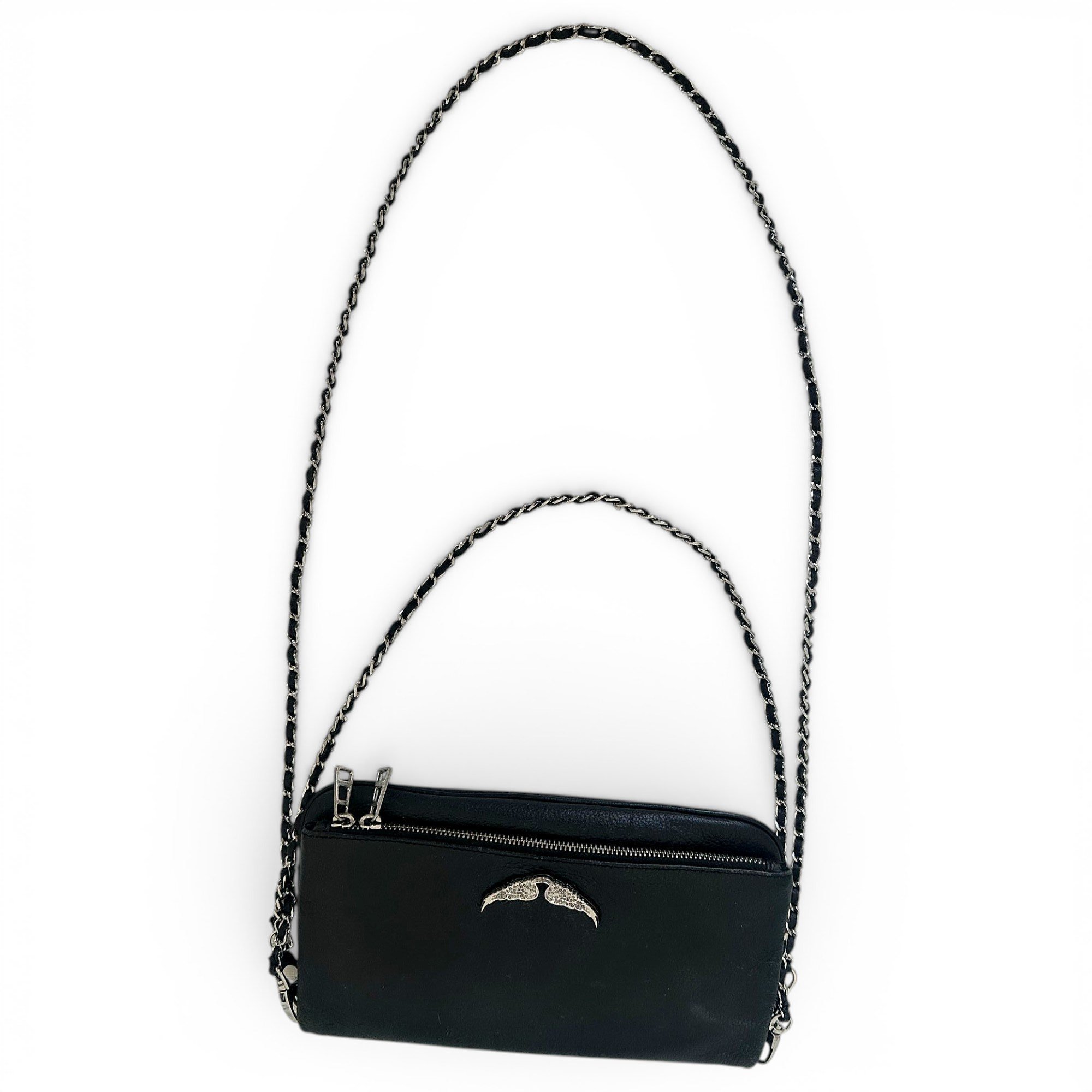 Rock leather crossbody bag