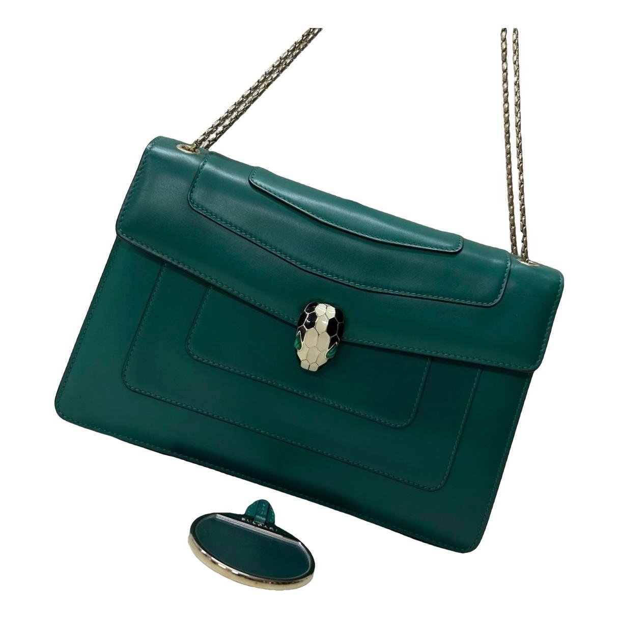 Serpenti leather handbag
