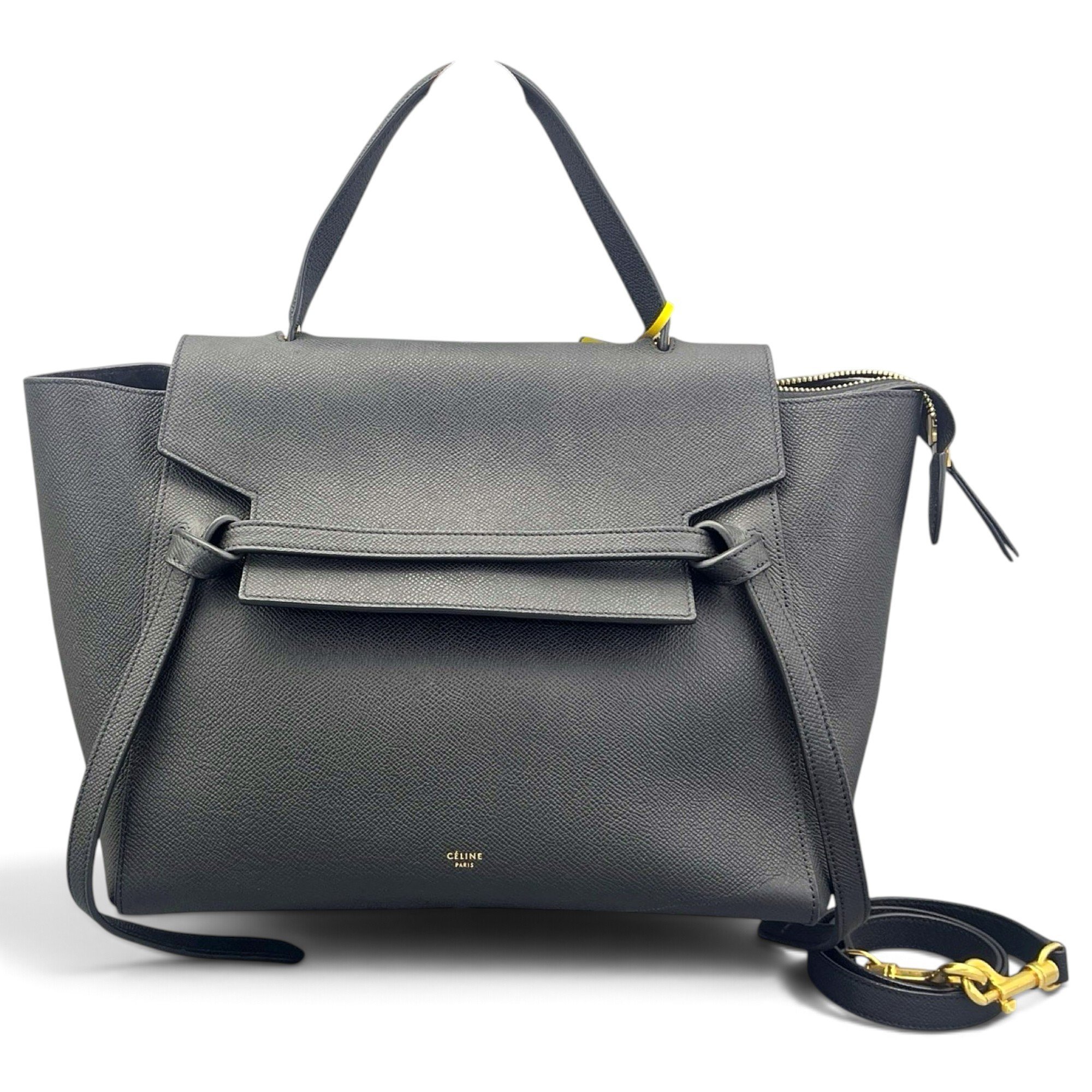 Belt leather handbag