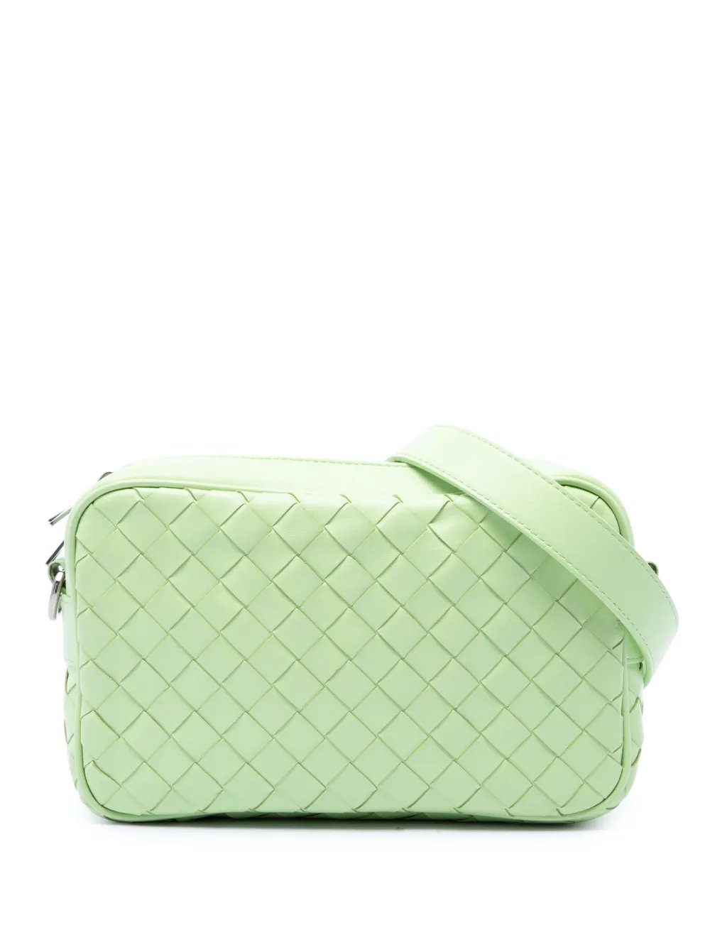 2012-2026 Small Calfskin Intrecciato Camera Bag crossbody bag