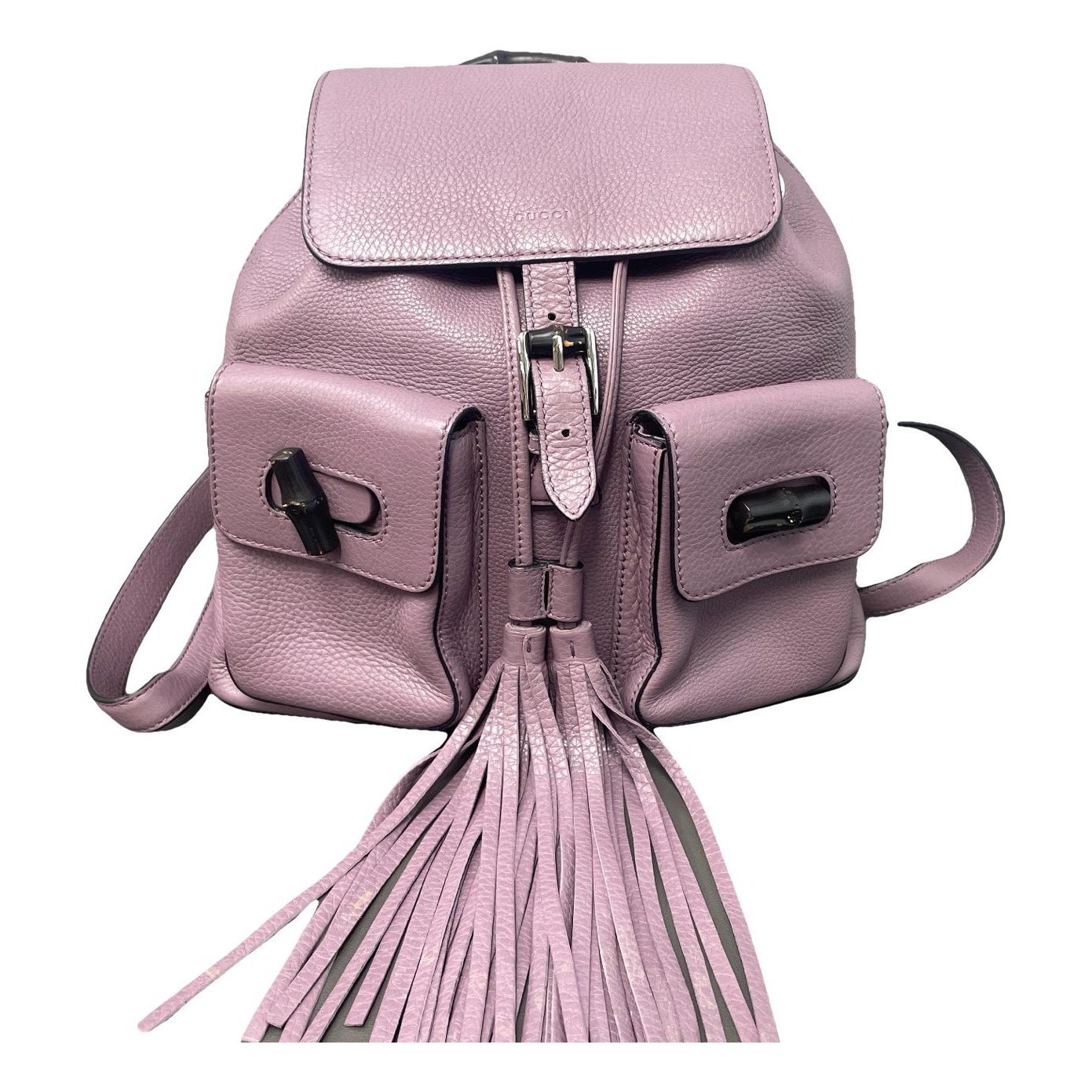 Vintage Bamboo leather backpack