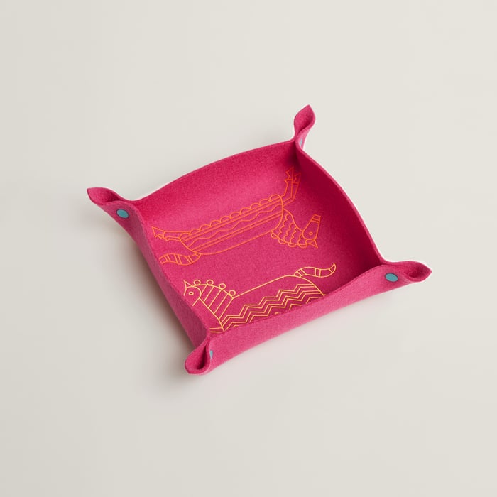 Rose Fuchsia Epopee Change Tray, Large Model