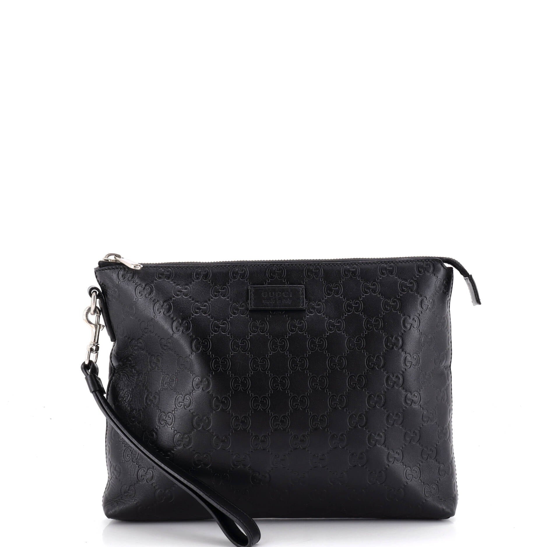 Signature Soft Wristlet Guccissima Leather