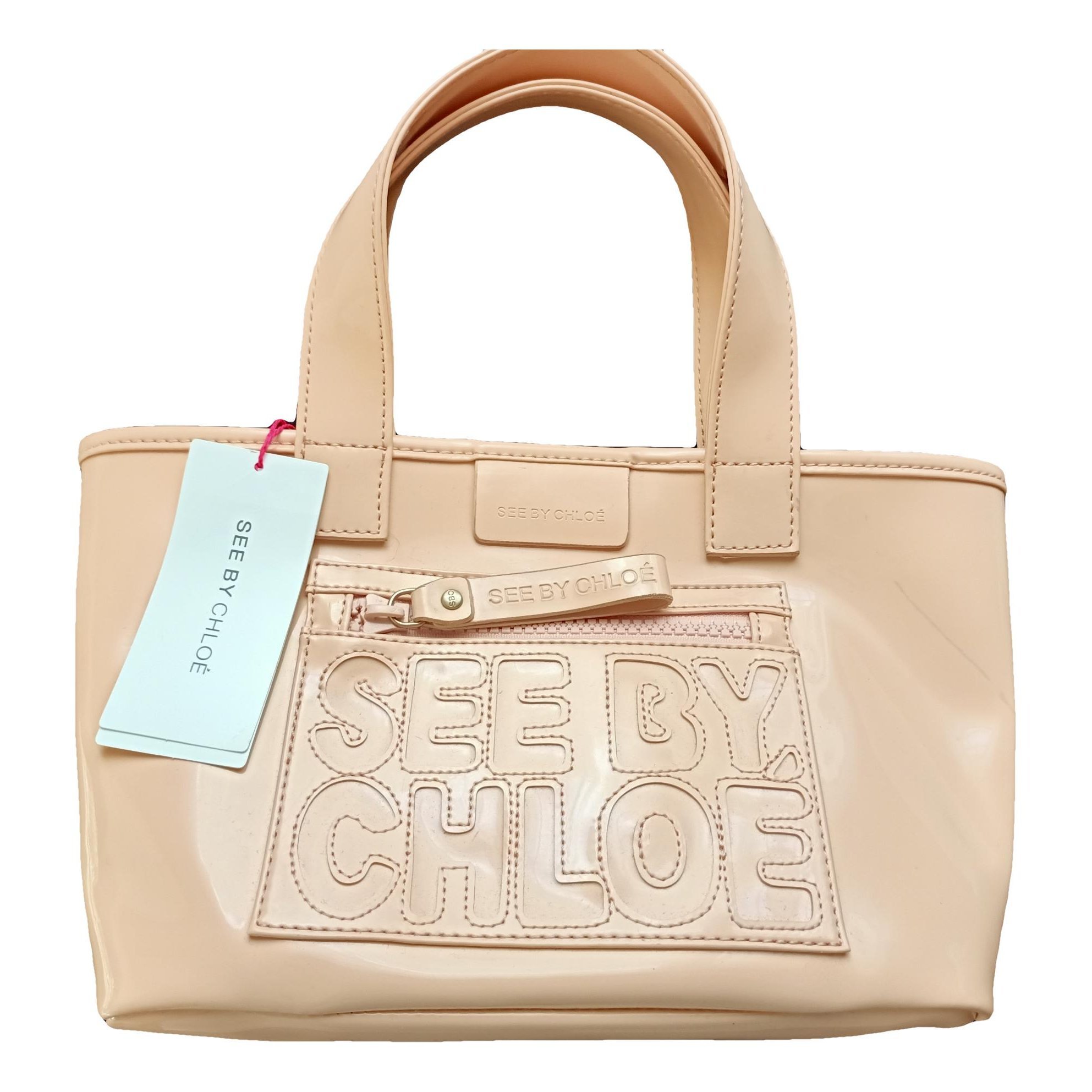 Patent leather handbag