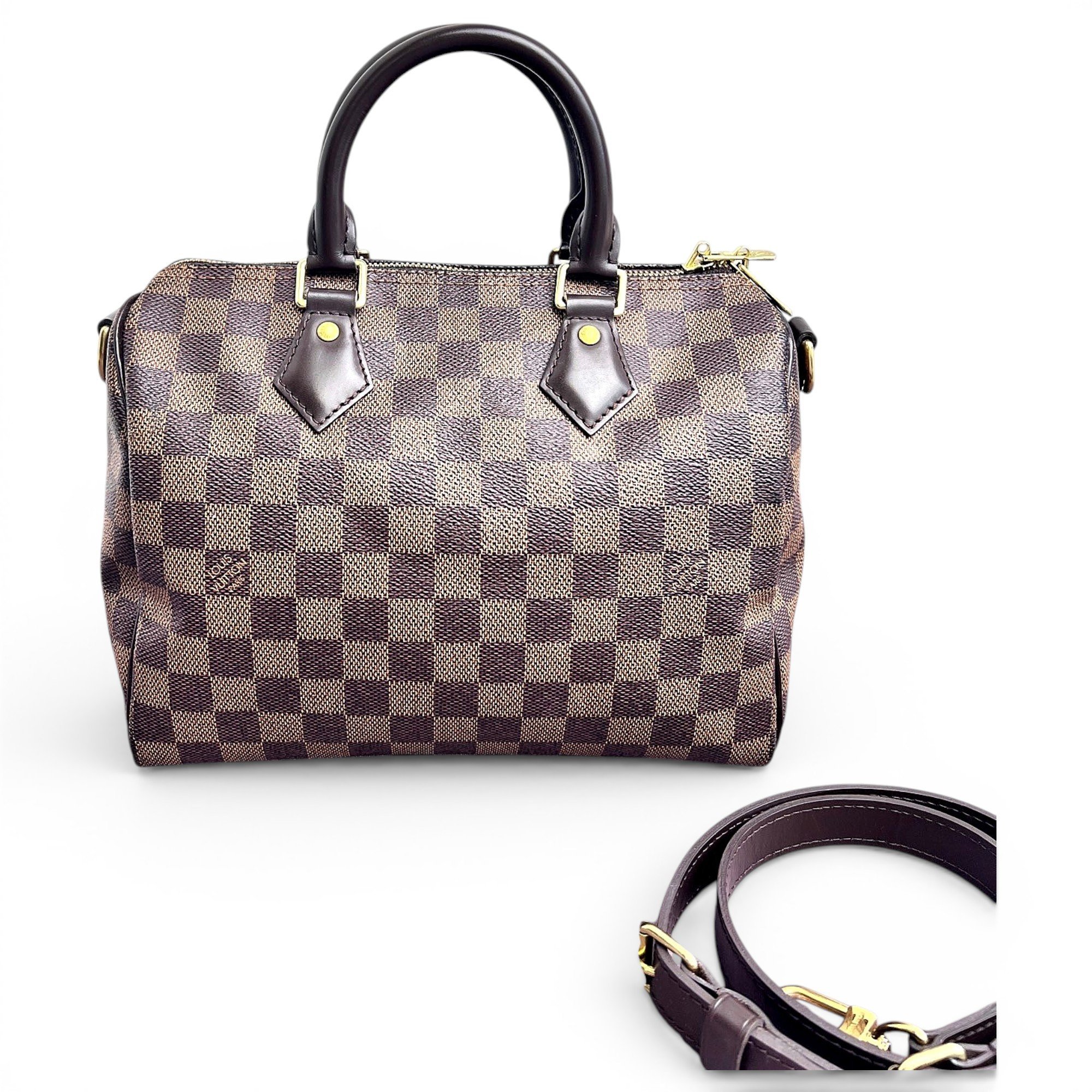 Speedy leather handbag