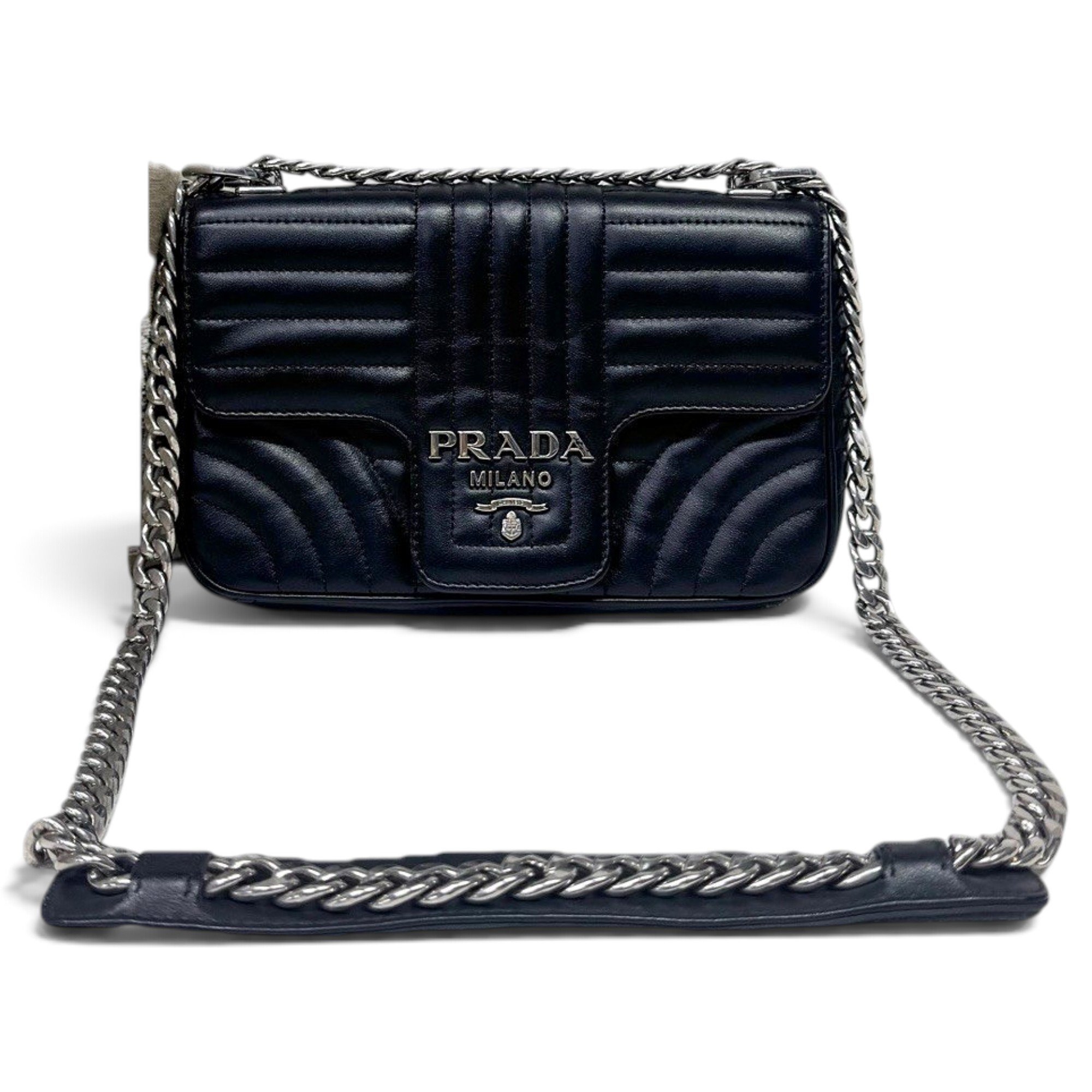 Diagramme leather handbag