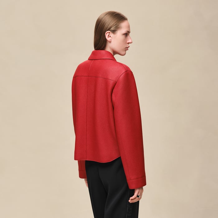 Rouge Piment Washed Deerskin Jacket