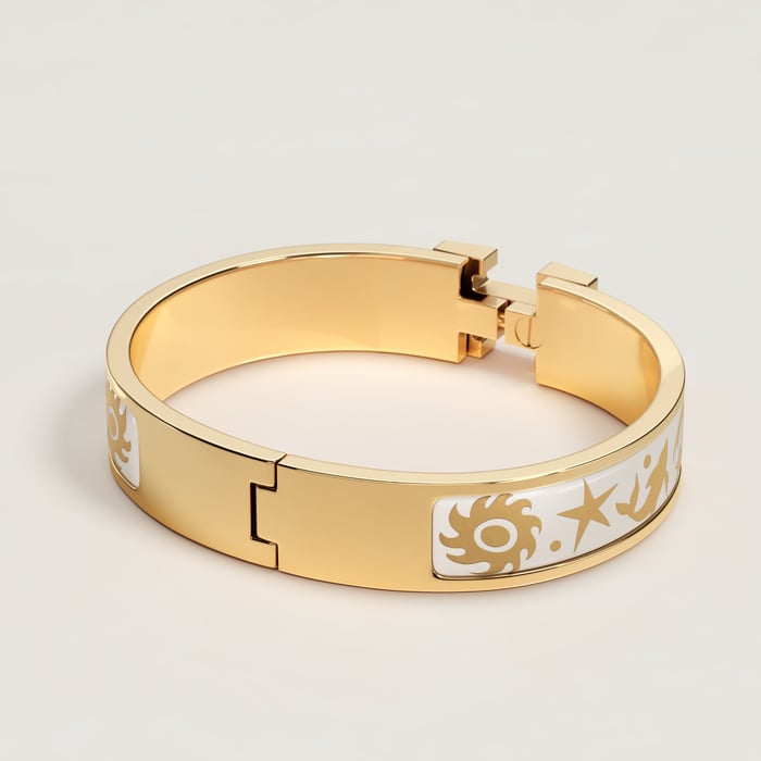 Orfèvre Jaune or Blanc Clic H Sous Le Charme d'Orphee Bracelet