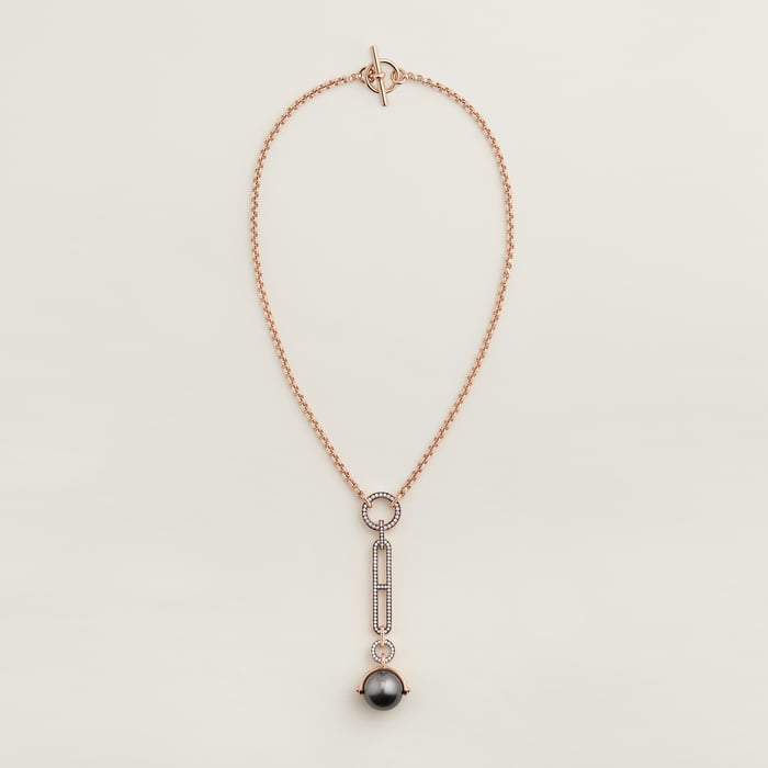 Sans Coloris Hermes Chandra Pendant, Large Model