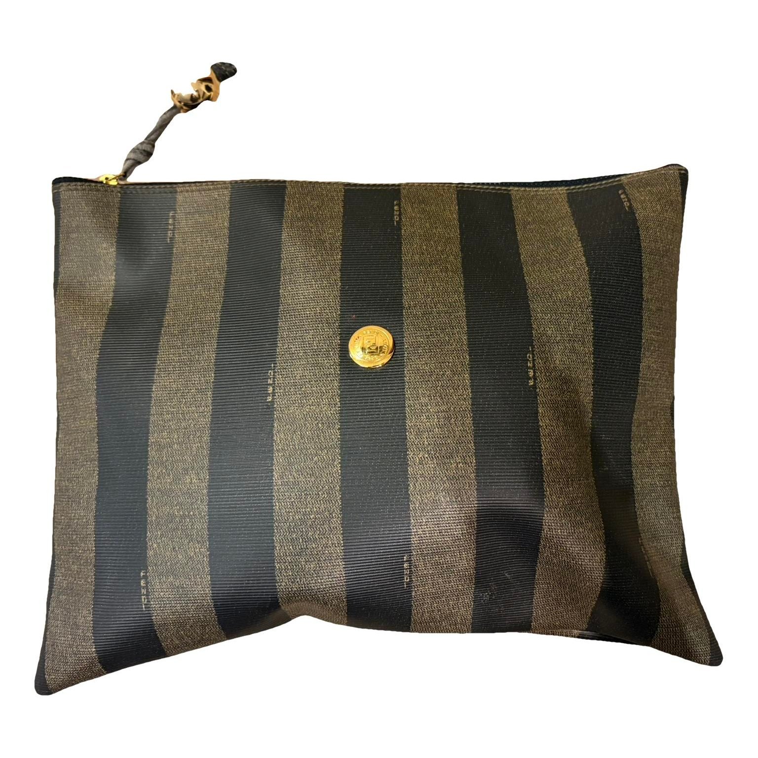 Leather clutch bag