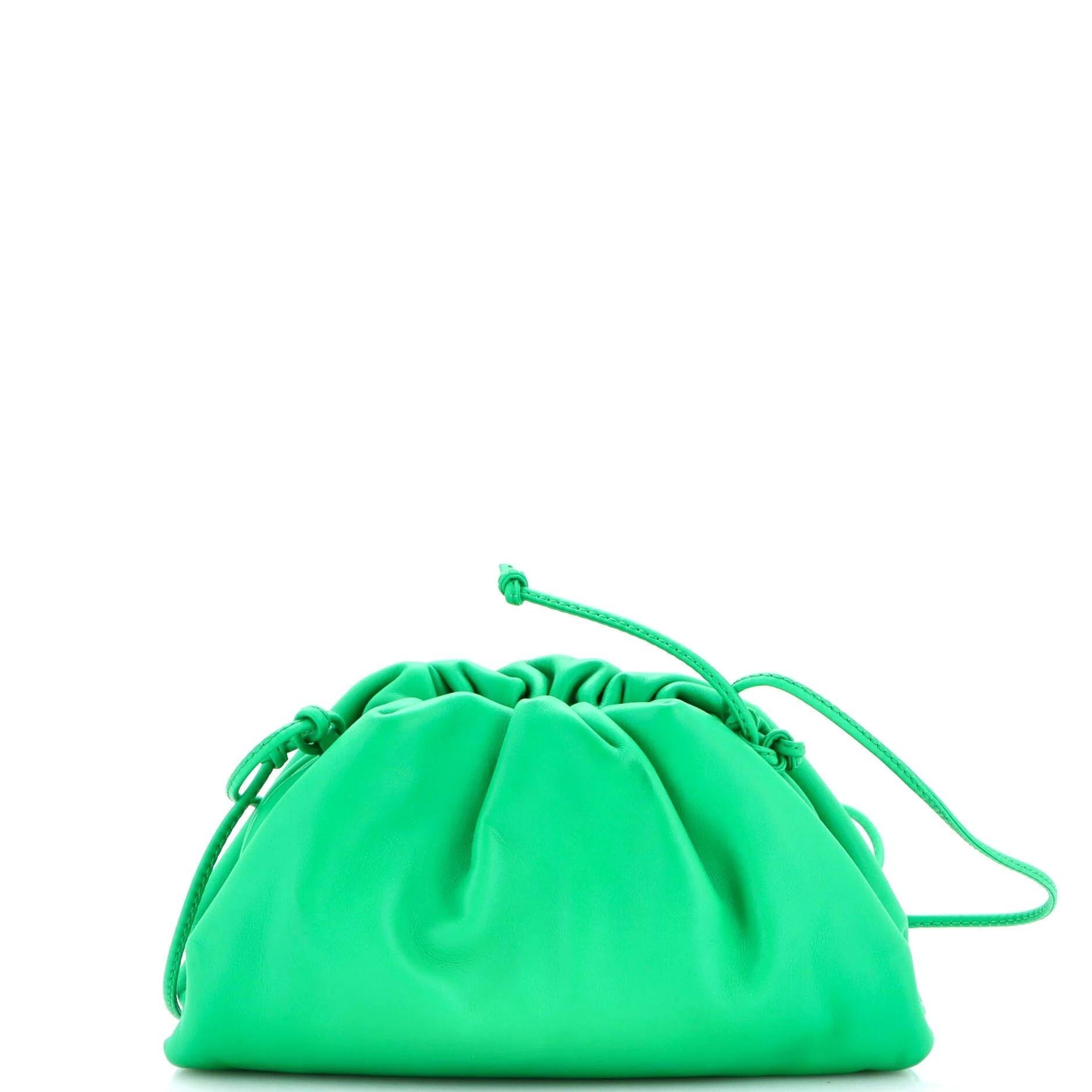 Pouch leather crossbody bag