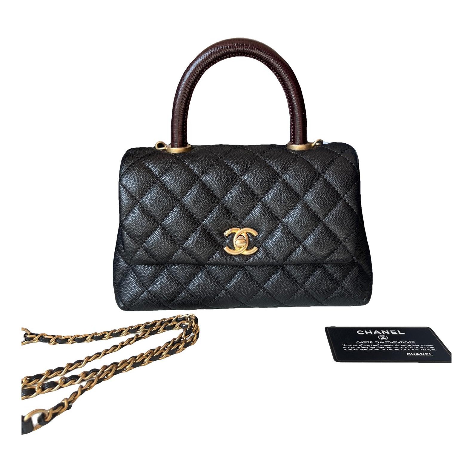Coco Handle leather handbag
