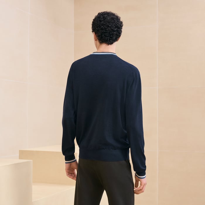 Marine "Rayures & Twist" Crewneck Sweater