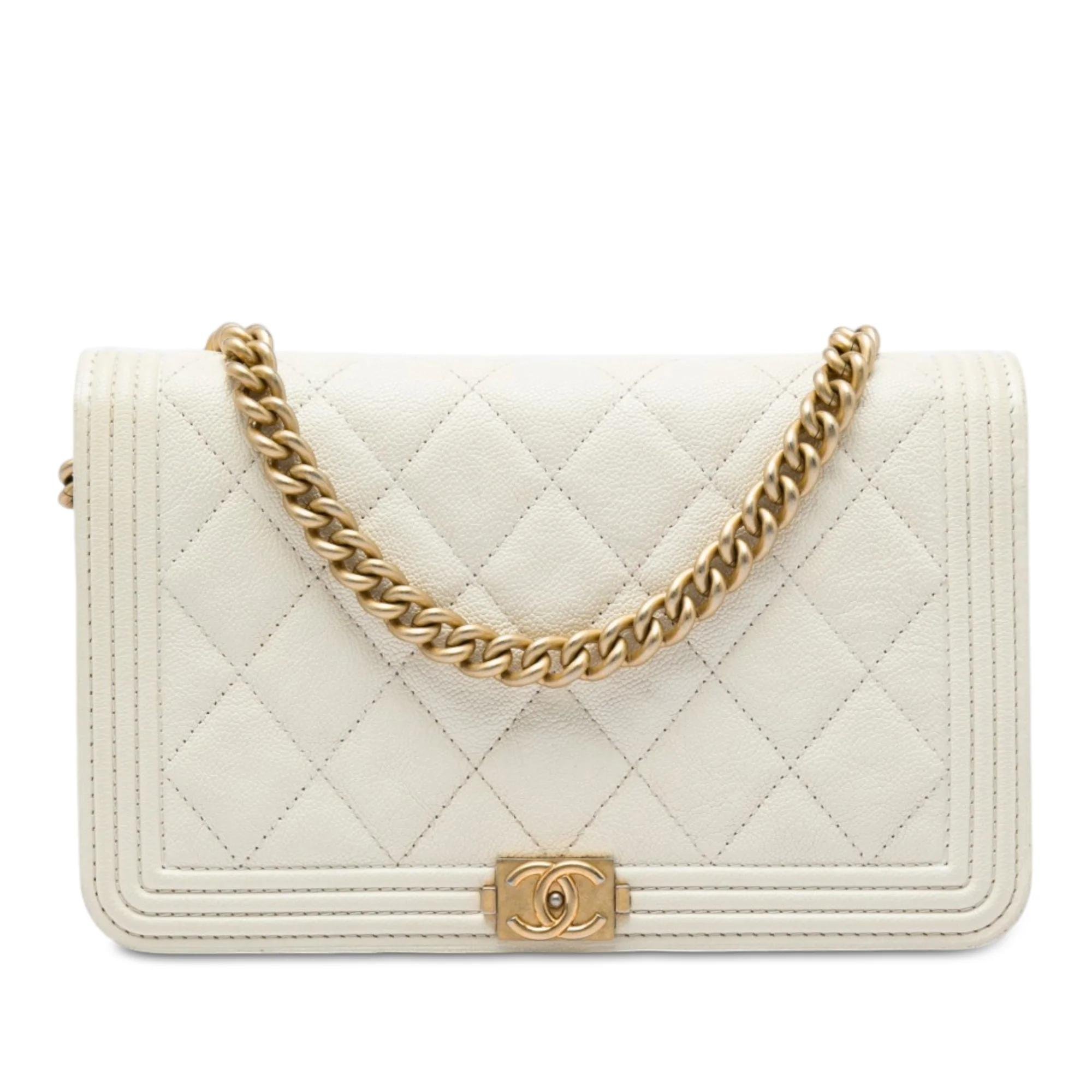 Wallet On Chain Boy leather handbag