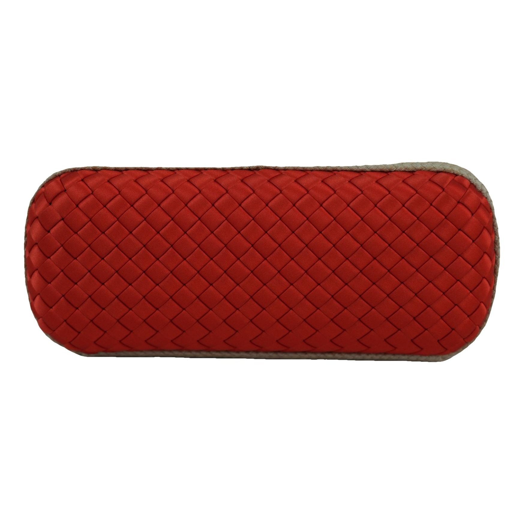 Pochette Knot silk clutch bag