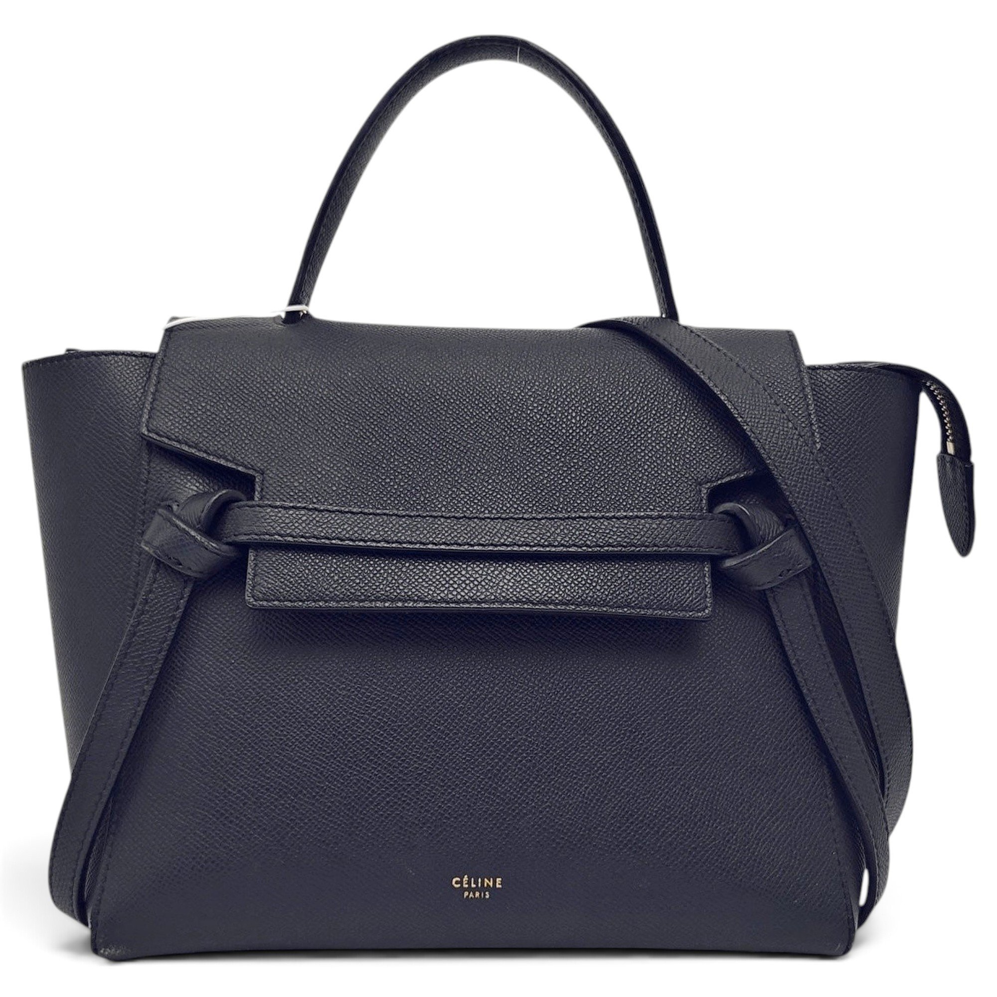Belt leather handbag