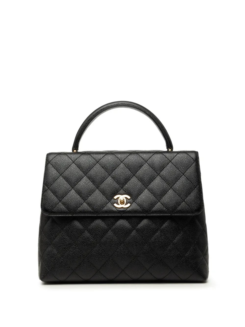 2000-2002 Jumbo Quilted Caviar Kelly Flap handbag