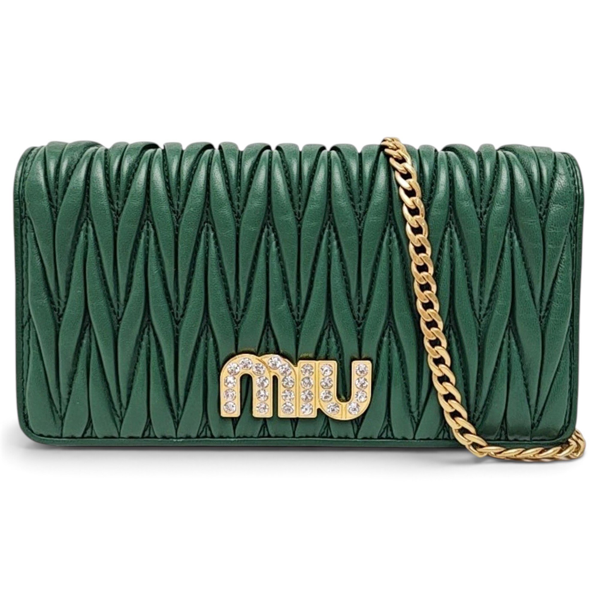 My Miu leather handbag