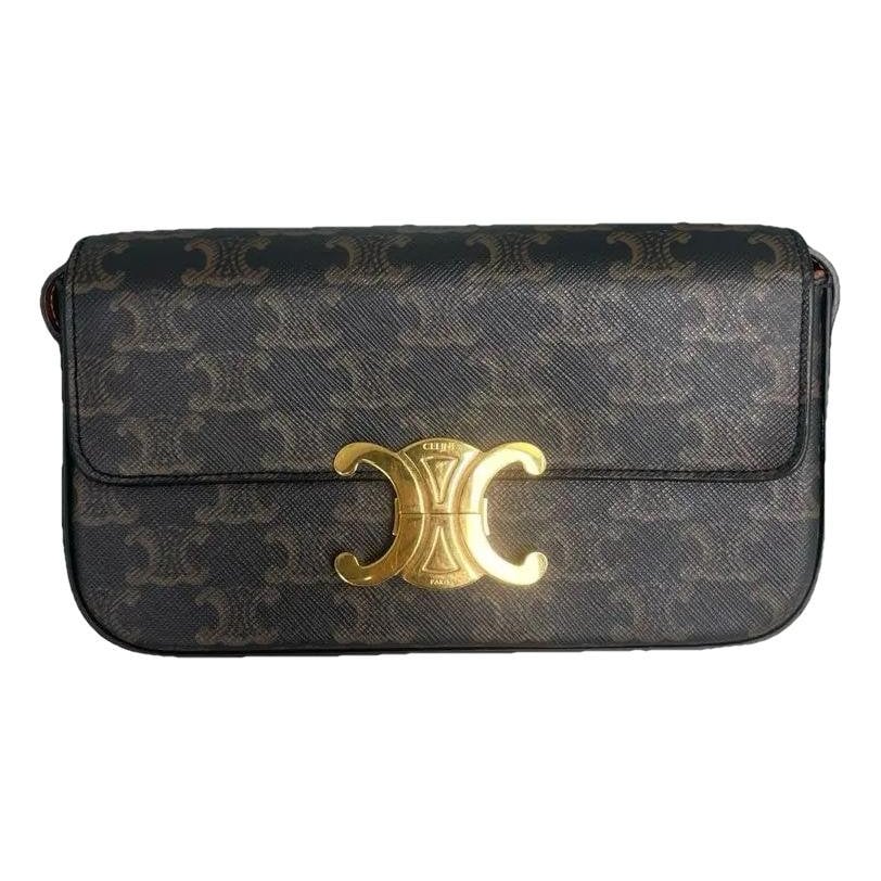 Triomphe Long vinyl handbag