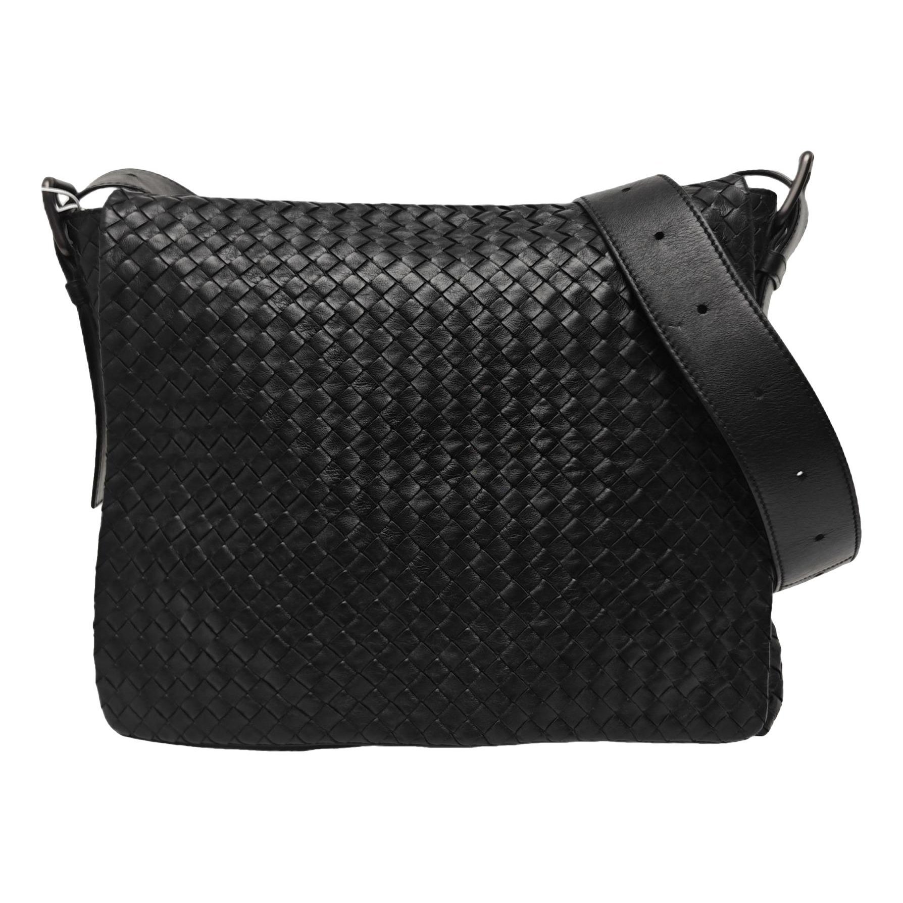 Window leather crossbody bag