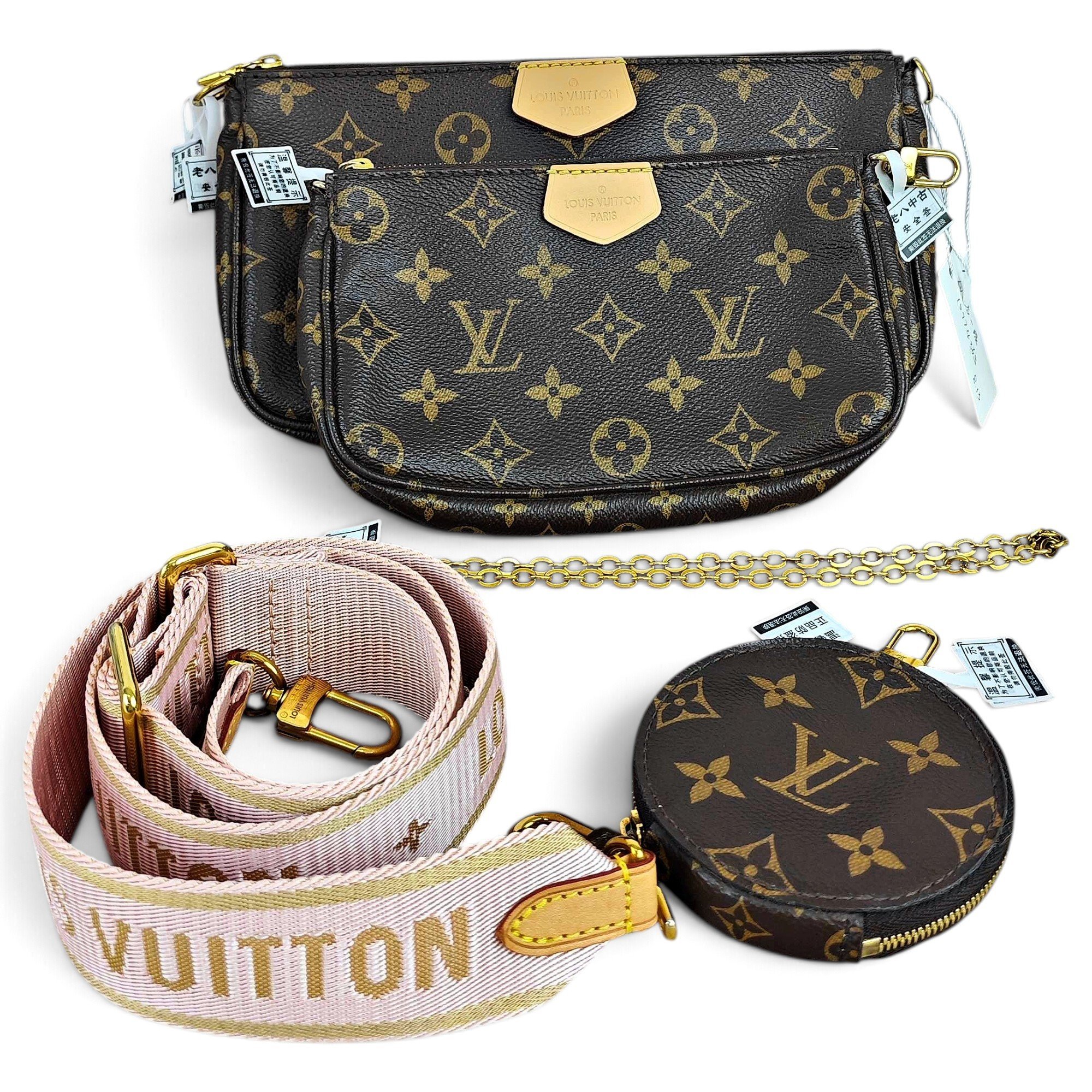 Multi Pochette Accessoires leather crossbody bag