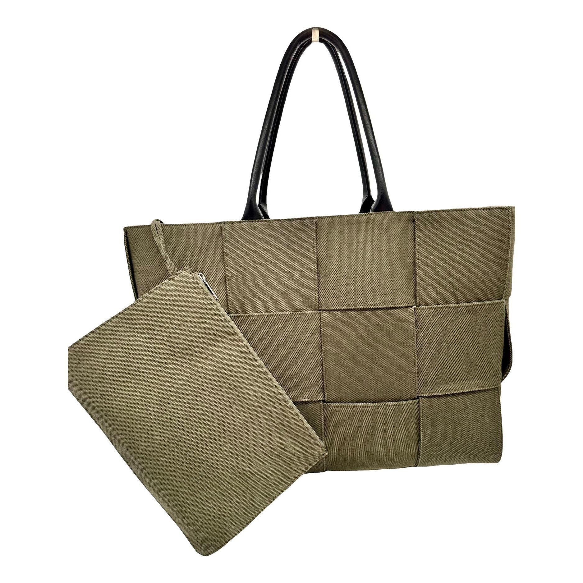 Bottega Veneta Arco linen tote