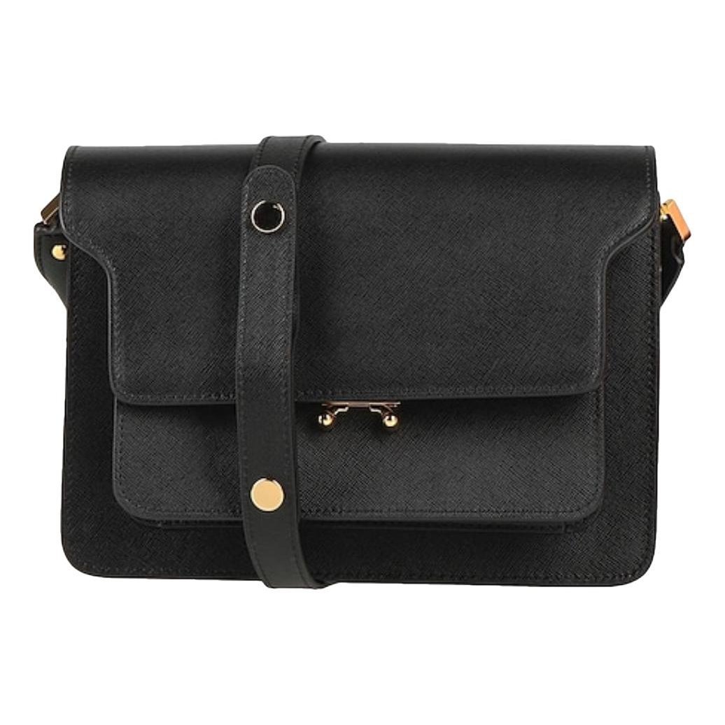 Trunk leather handbag