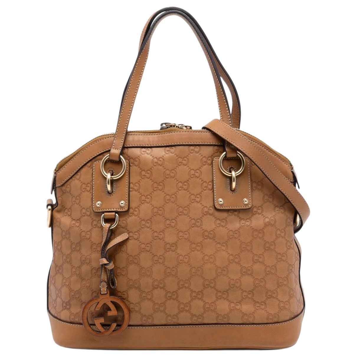 Dôme leather satchel